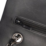 Chanel Medium Classic Chevron Patent Double Flap