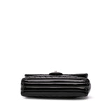 Chanel Medium Classic Chevron Patent Double Flap