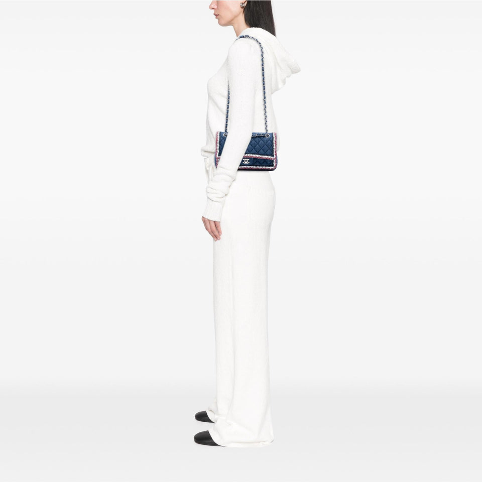 Chanel Medium Classic Denim Braided Single Flap