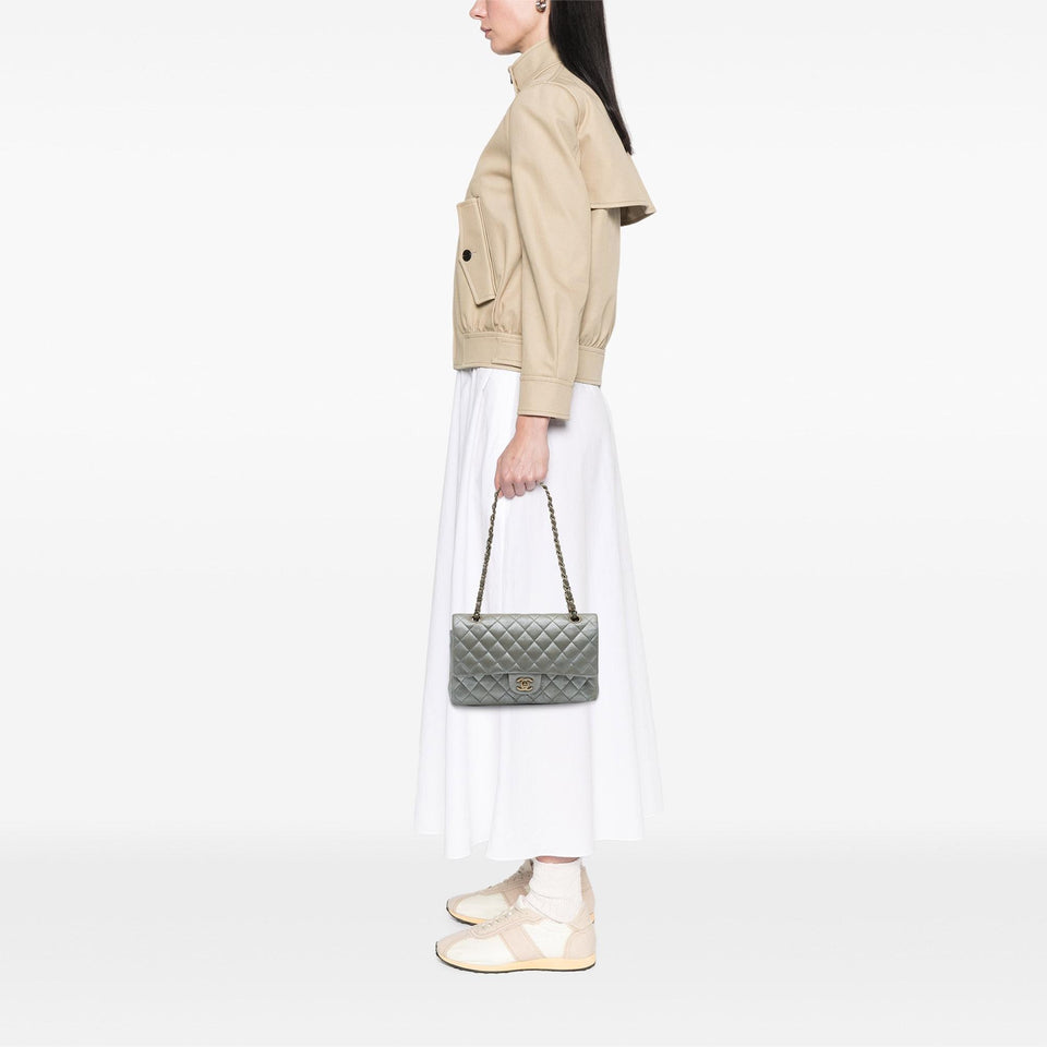 Chanel Medium Classic Iridescent Calfskin Double Flap