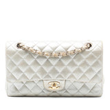 Chanel Medium Classic Iridescent Lambskin Double Flap