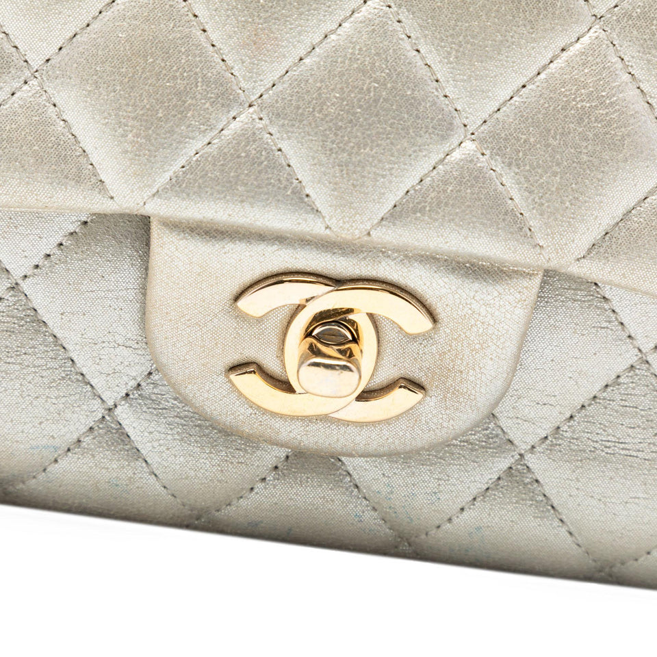 Chanel Medium Classic Iridescent Lambskin Double Flap