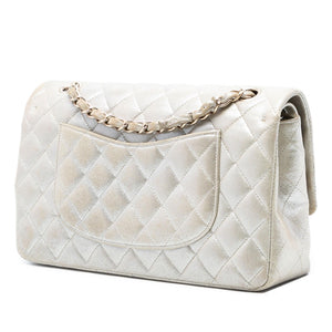 Chanel Medium Classic Iridescent Lambskin Double Flap