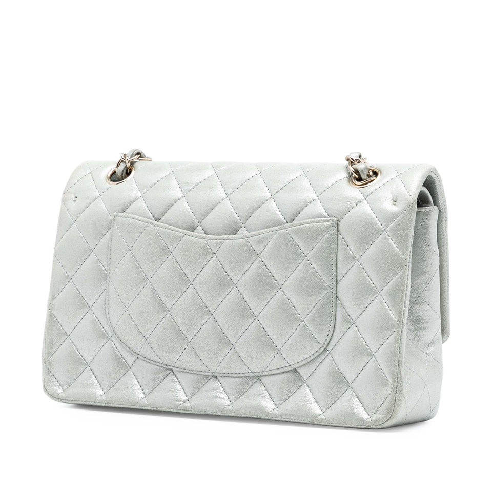 Chanel Medium Classic Iridescent Lambskin Double Flap