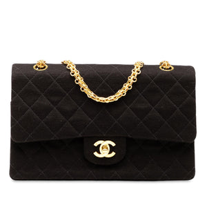 Chanel Medium Classic Jersey Bijoux Chain Double Flap
