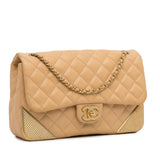 Chanel Medium Classic Lambskin Metal Edge Shoulder Bag