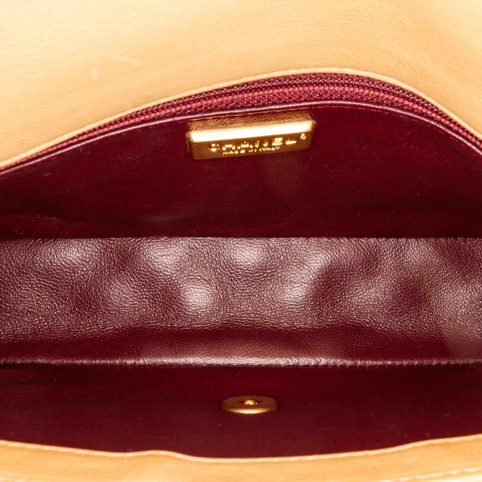 Chanel Medium Classic Lambskin Metal Edge Shoulder Bag