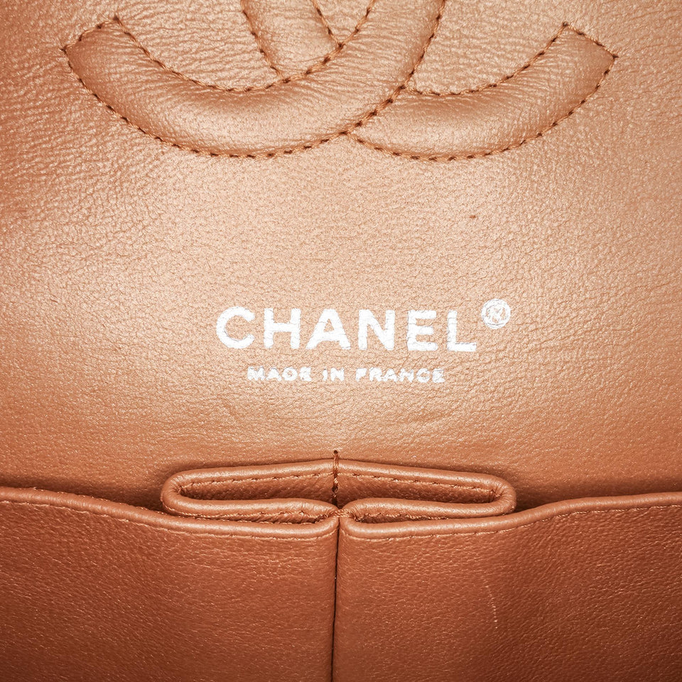 Chanel Medium Classic Metallic Caviar Double Flap