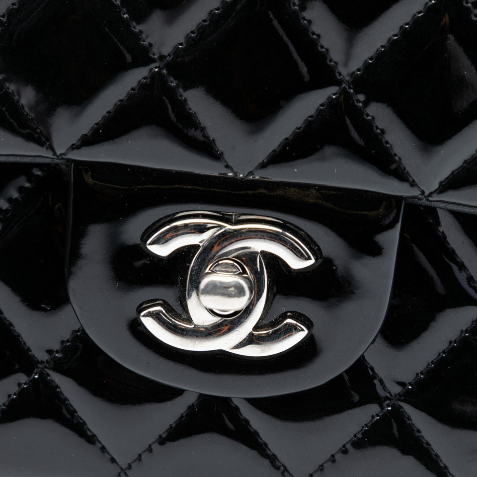 Chanel Medium Classic Patent Double Flap