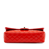Chanel Medium Classic Patent Valentines Heart Charms Single Flap