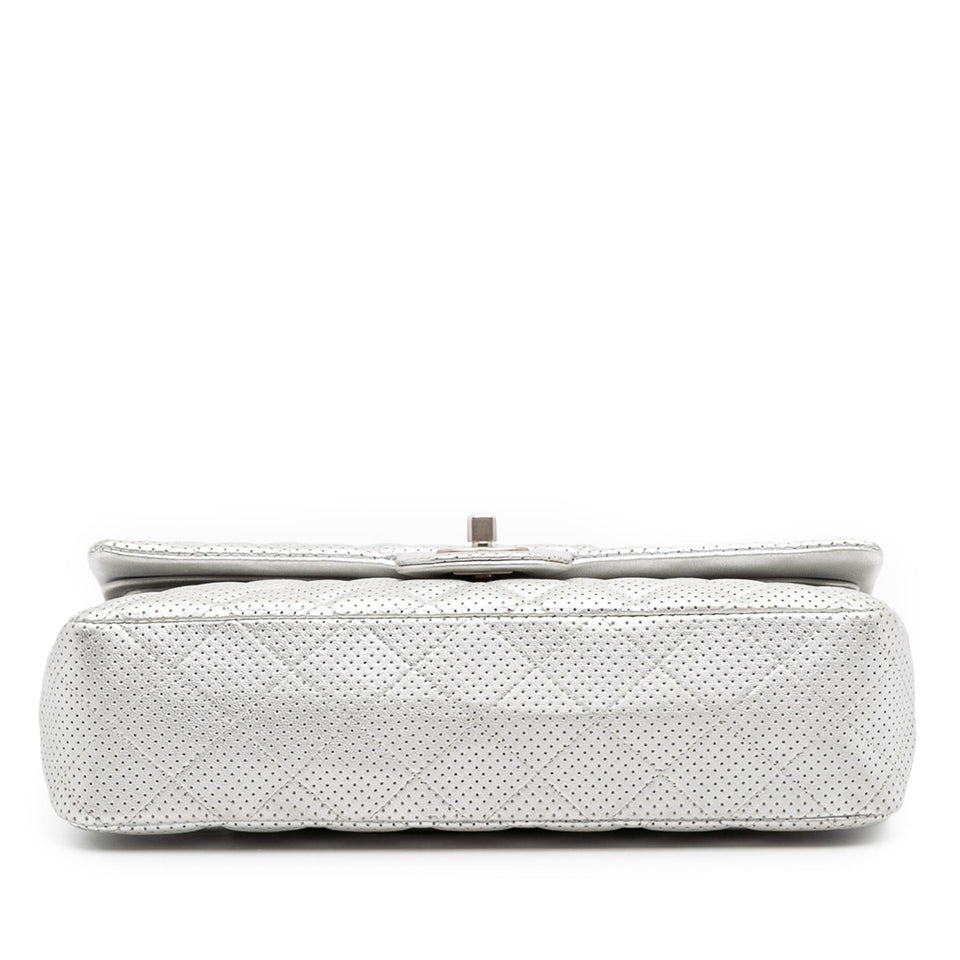 Chanel Medium Classic Perforated Lambskin Double Flap