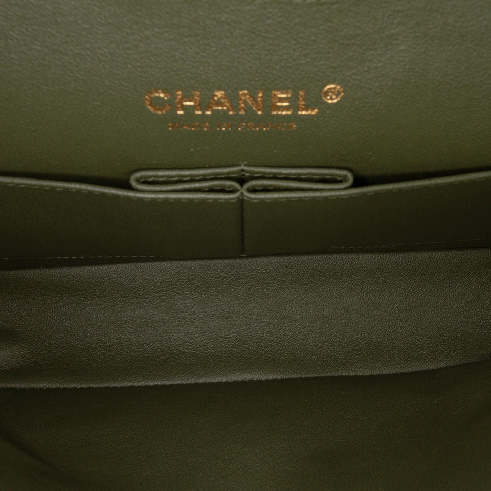 Chanel Medium Classic Tricolor Lambskin Double Flap