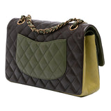 Chanel Medium Classic Tricolor Lambskin Double Flap