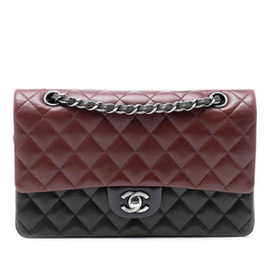 Chanel Medium Classic Tricolor Lambskin Double Flap