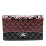 Chanel Medium Classic Tricolor Lambskin Double Flap