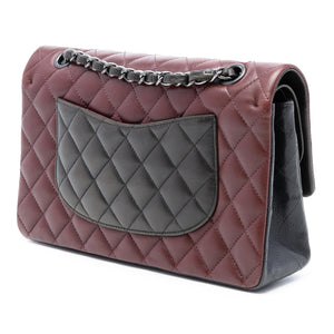 Chanel Medium Classic Tricolor Lambskin Double Flap