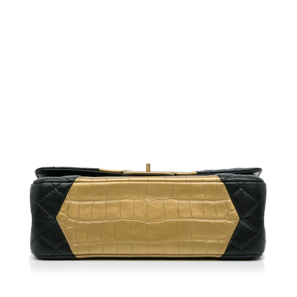 Chanel Medium Croc Embossed Lambskin 2.55 Reissue Double Flap Bag