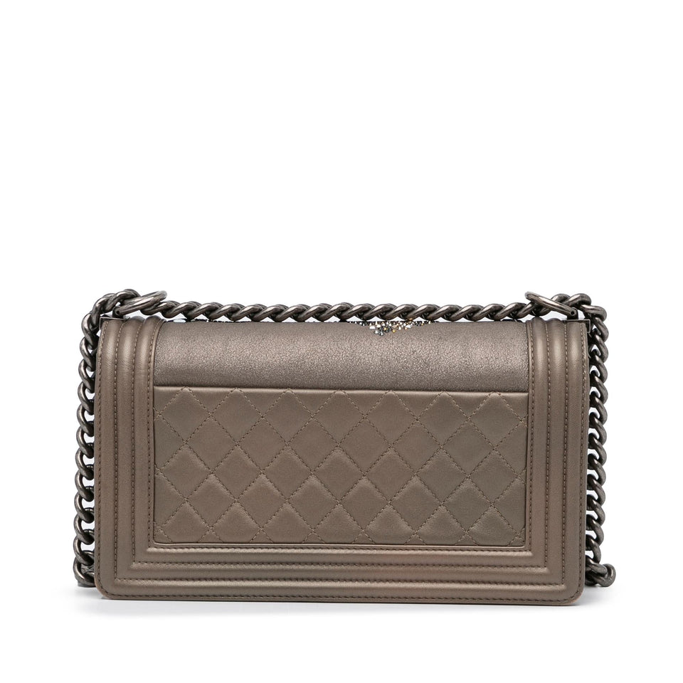Chanel Medium Crystal Embellished Goatskin Boy