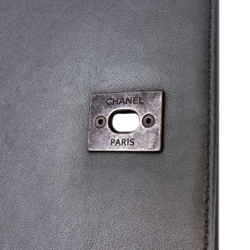 Chanel Medium Embossed Calfskin Propeller Flap