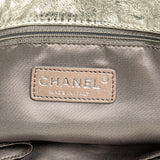 Chanel Medium Metallic Glazed Calfskin Perforated Rodeo Drive Satchel