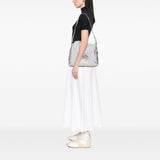Chanel Medium Metallic Glazed Calfskin Perforated Rodeo Drive Satchel