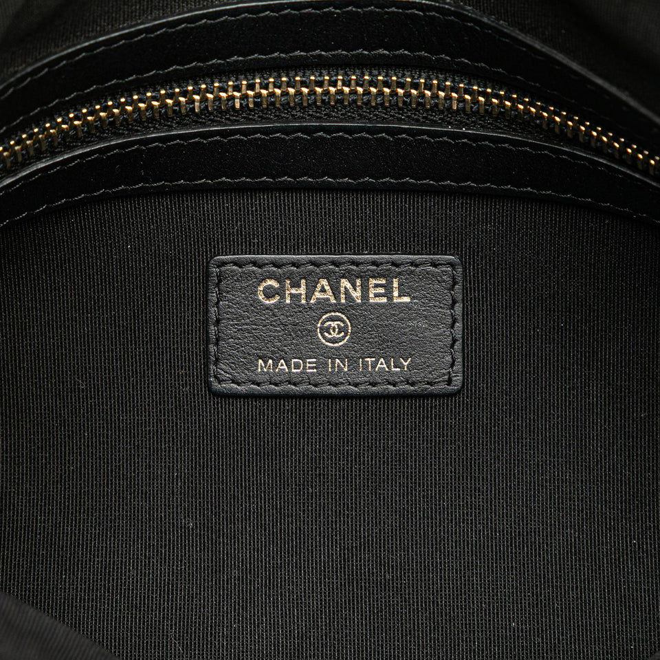 Chanel Medium Quilted Caviar Boy O Case Clutch