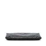 Chanel Medium Quilted Caviar Boy O Case Clutch