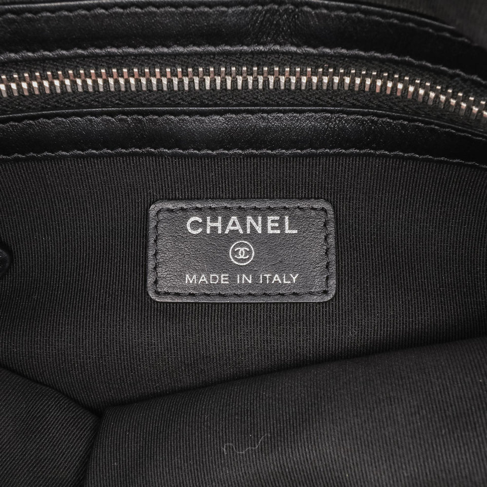 Chanel Medium Quilted Caviar Boy O Case Clutch