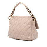 Chanel Medium Quilted Caviar Coco Pleats Messenger Flap