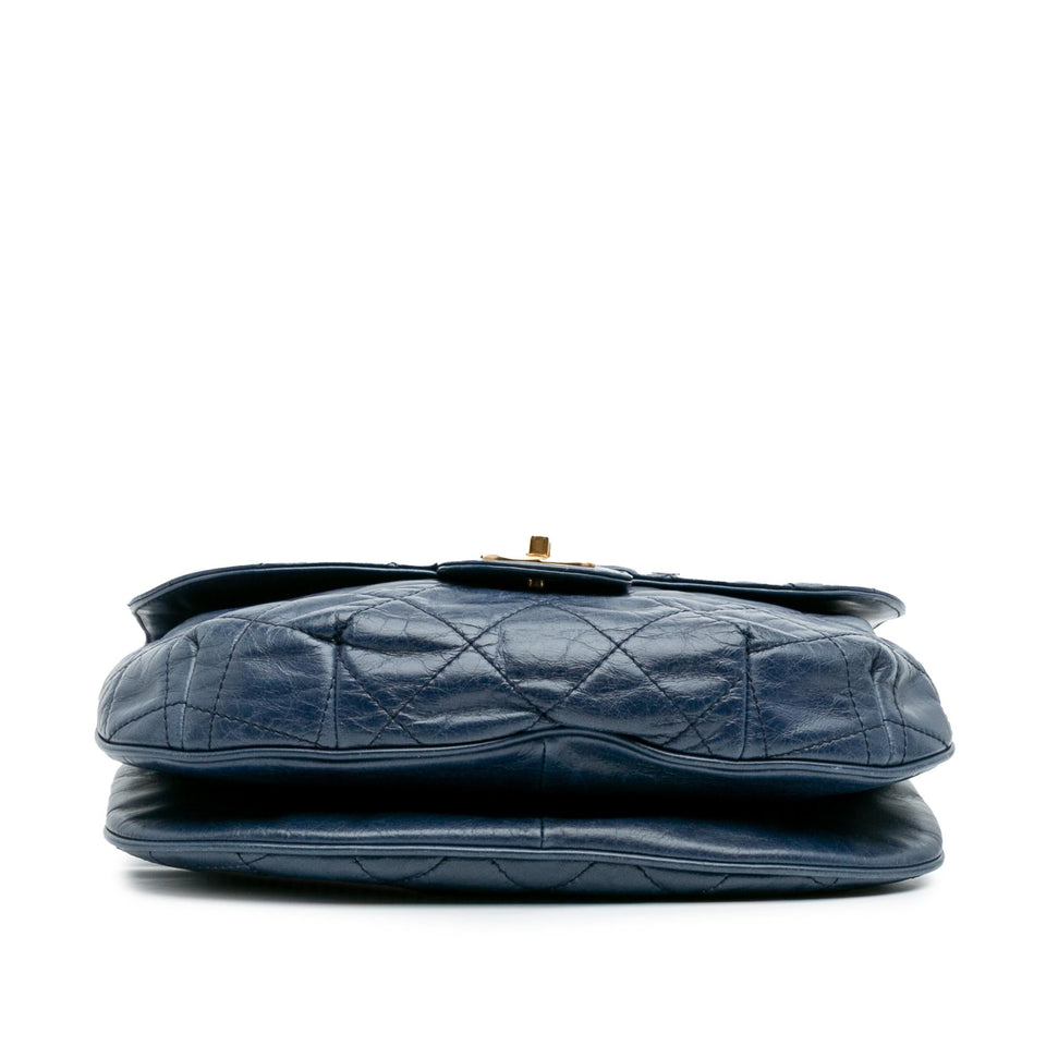 Chanel Medium Quilted Glazed Calfskin Bubble CC Flap