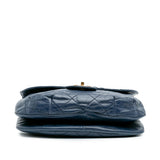 Chanel Medium Quilted Glazed Calfskin Bubble CC Flap