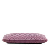 Chanel Medium Quilted Lambskin Boy O Case Clutch