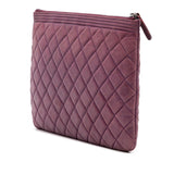 Chanel Medium Quilted Lambskin Boy O Case Clutch