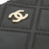 Chanel Medium Quilted Lambskin Double Stitch Tassel O Case Clutch