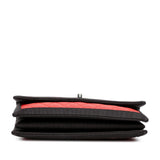 Chanel Medium Quilted Lambskin Grosgrain Two Tone Flap
