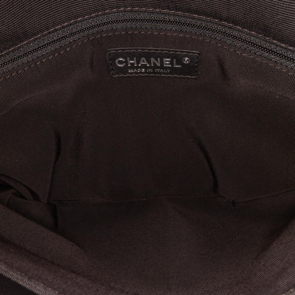 Chanel Medium Quilted Lambskin Grosgrain Two Tone Flap