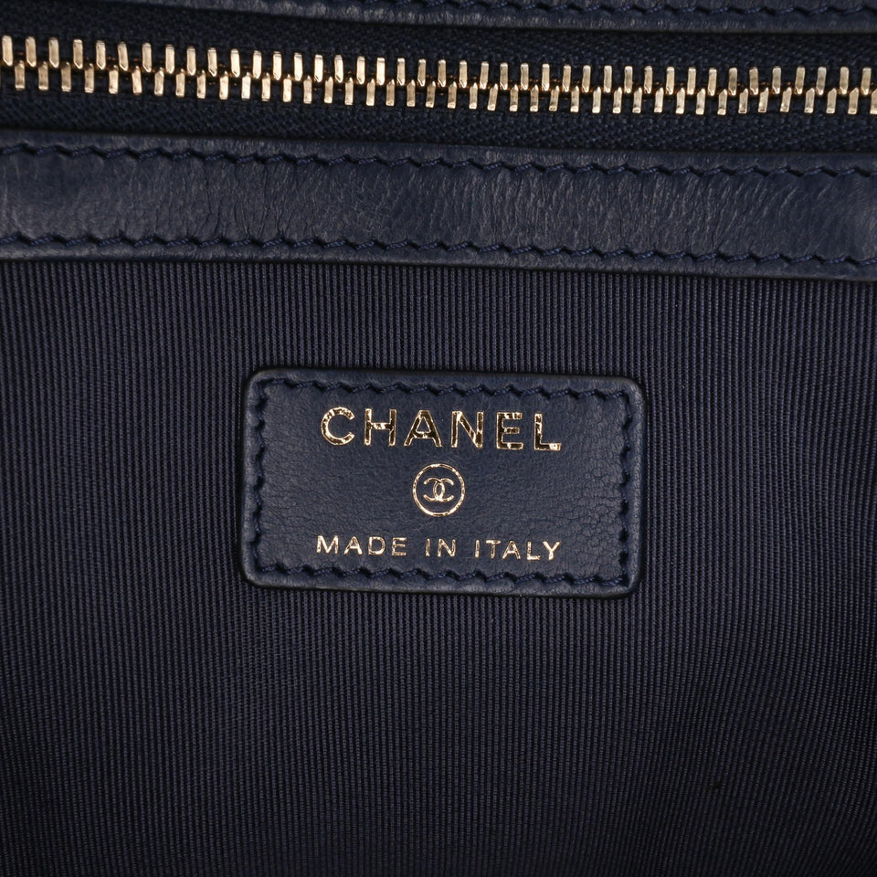 Chanel Medium Quilted Lambskin O Case Clutch
