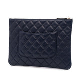 Chanel Medium Quilted Lambskin O Case Clutch