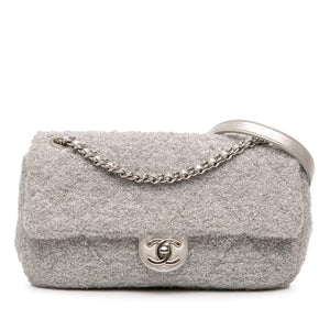 Chanel Medium Quilted Lurex Ground Control Pluto Glitter Flap