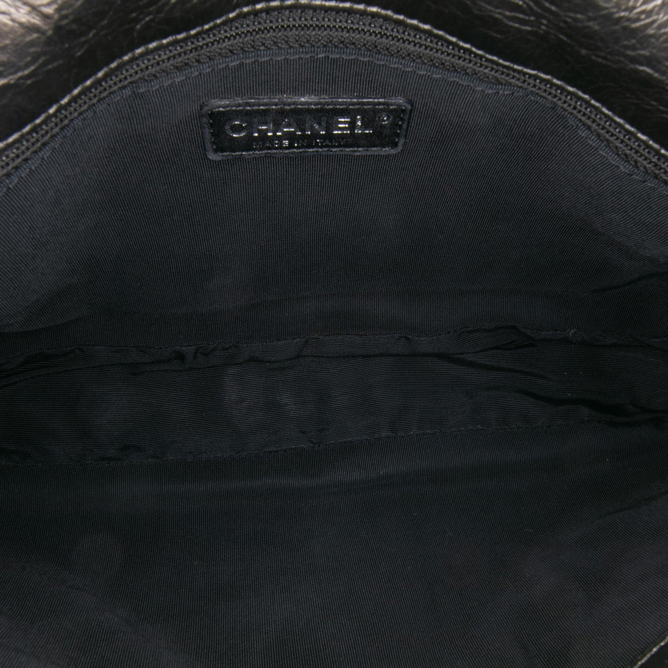 Chanel Medium Quilted Metallic Aged Calfskin Chain Me Flap