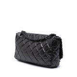 Chanel Medium Quilted Metallic Aged Calfskin Chain Me Flap