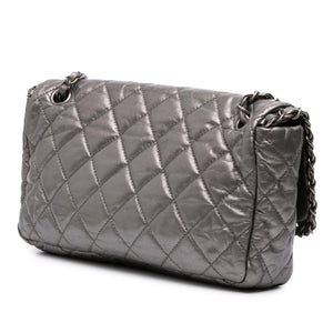 Chanel Medium Quilted Metallic Aged Calfskin Chain Me Flap
