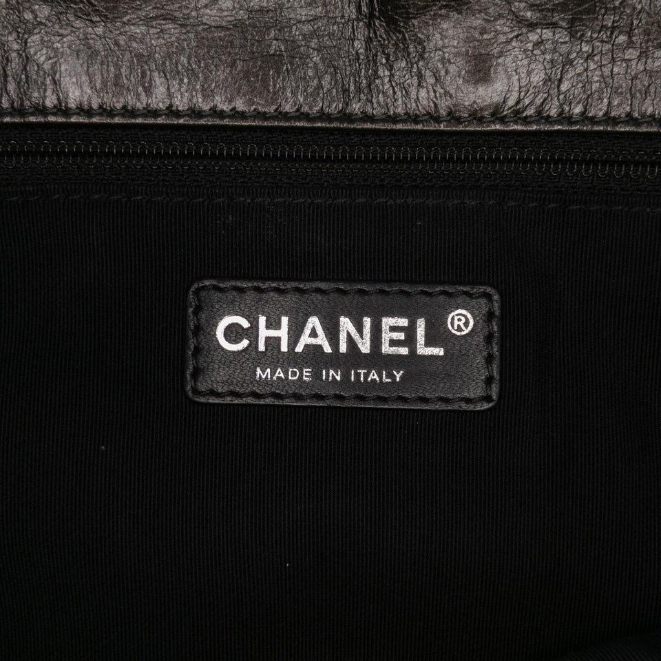 Chanel Medium Quilted Metallic Aged Calfskin Chain Me Flap