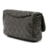 Chanel Medium Quilted Metallic Aged Calfskin Chain Me Flap