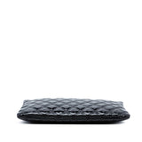 Chanel Medium Quilted Patent Double Stitch O Case Clutch