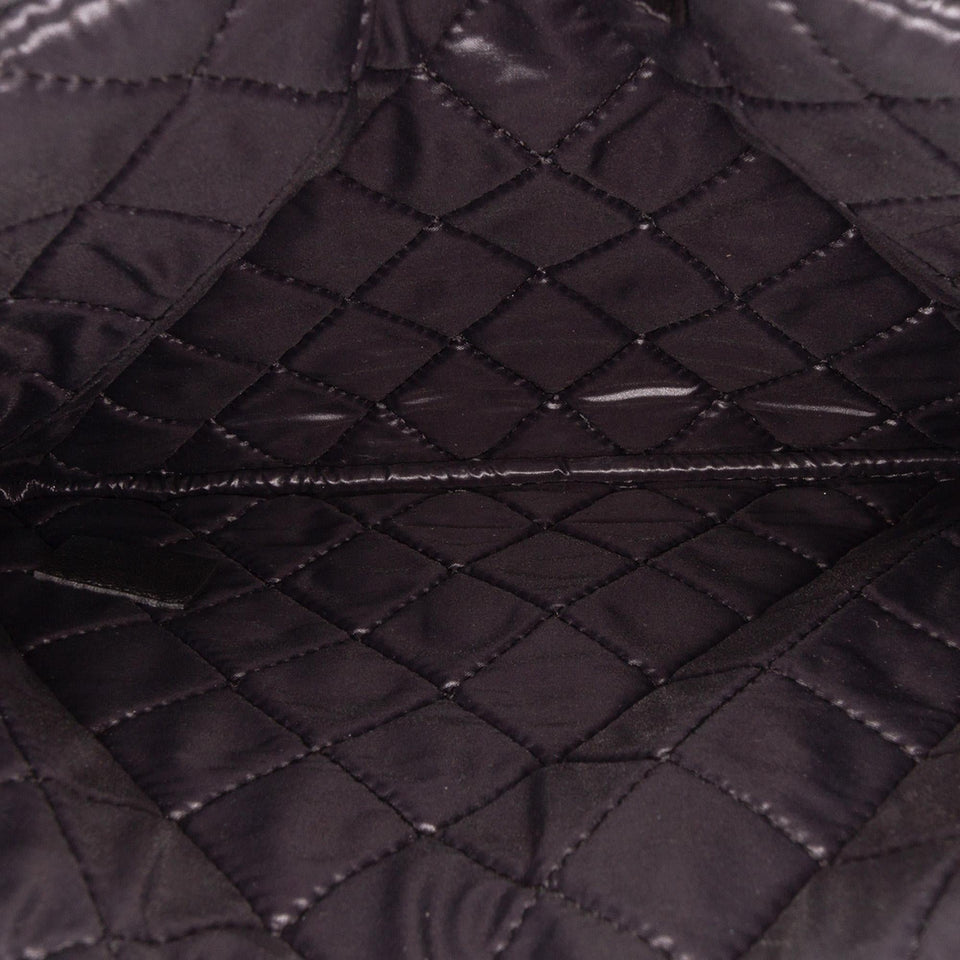 Chanel Medium Quilted Patent O Case Clutch