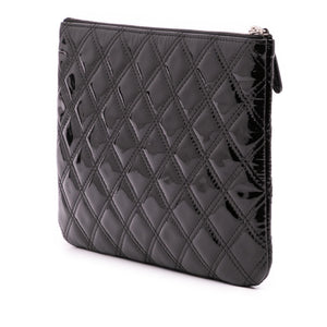 Chanel Medium Quilted Patent O Case Clutch