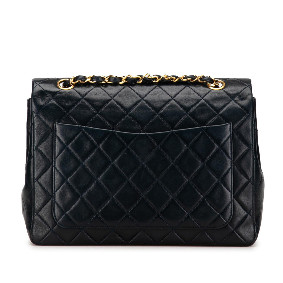 Chanel Medium Tall Classic Lambskin Double Flap (SHG-GtveFH)