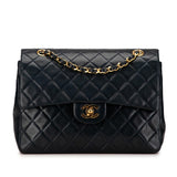 Chanel Medium Tall Classic Lambskin Double Flap (SHG-GtveFH)