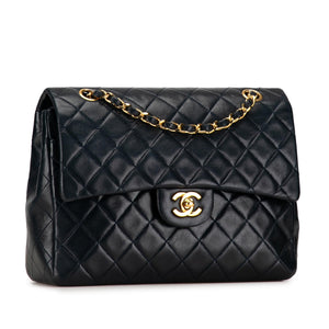 Chanel Medium Tall Classic Lambskin Double Flap (SHG-GtveFH)